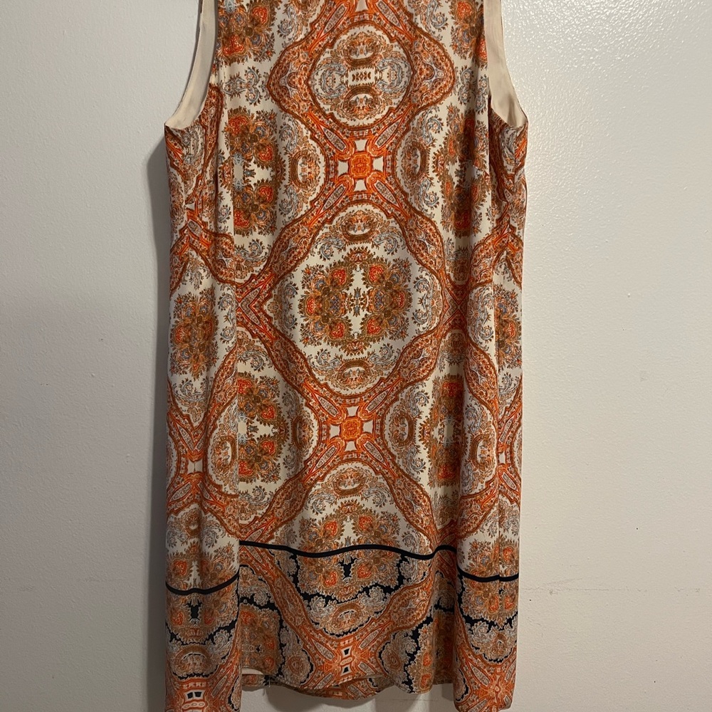 Rose & Olive Sleeveless Gauzy Sheath Dress Sz. 12 Lined. Like new condition
